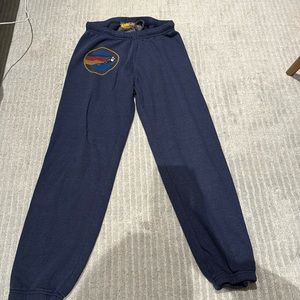 Great condition navy purple sweats from AVIATION NATION